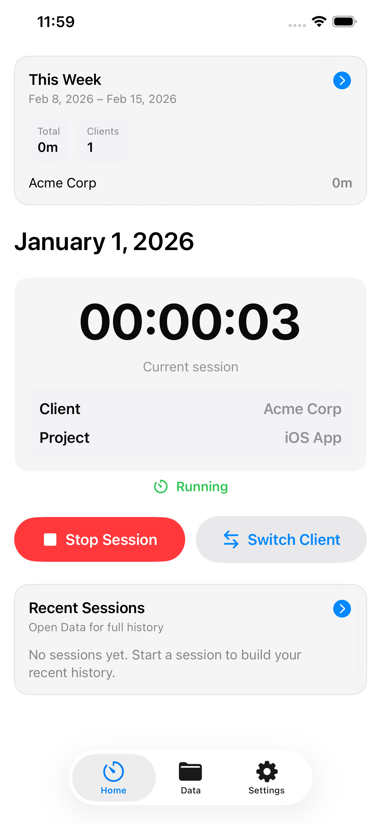 Billable preview screen 2