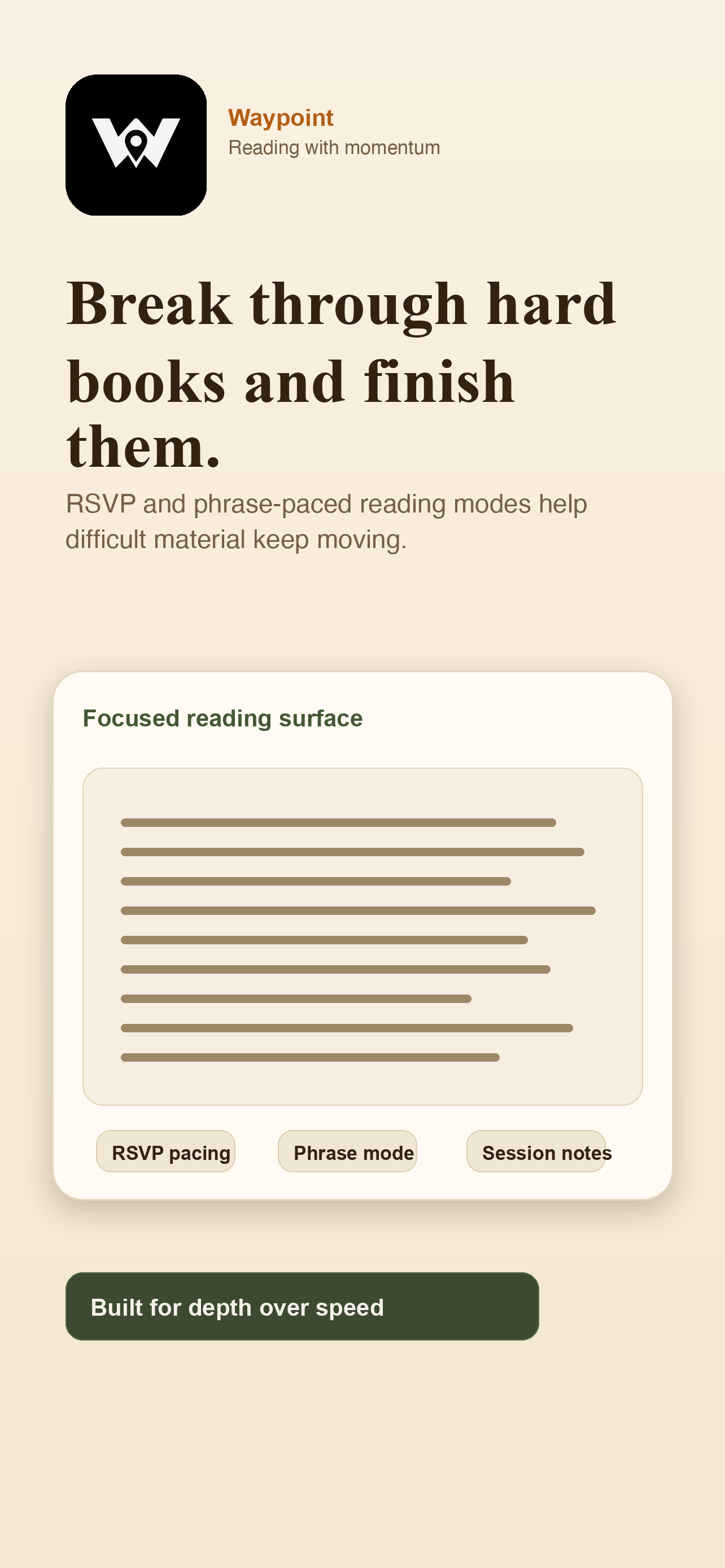 Waypoint preview screen 1